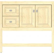 Strasser Woodenwork 54.922 - 36 X 18.5 X 34.5 Alki Spa Vanity Ogee Miter Nat Maple Lh