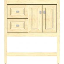 Strasser Woodenwork 54.954 - 30 X 18.5 X 34.5 Alki Spa Vanity Ogee Miter Nat Maple Lh