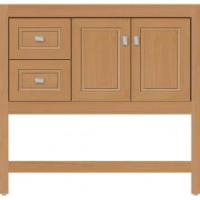 Strasser Woodenwork 55.087 - 36 X 18.5 X 34.5 Alki Spa Vanity Ogee Miter Nat Oak Lh