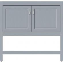 Strasser Woodenwork 55.090 - 36 X 18.5 X 34.5 Alki Spa Vanity Ogee Miter Silver Oak Std