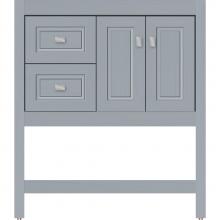 Strasser Woodenwork 55.072 - 30 X 21 X 34.5 Alki Spa Vanity Ogee Miter Silver Oak Lh
