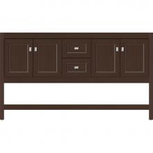 Strasser Woodenwork 55.149 - 60 X 21 X 34.5 Alki Spa Vanity Ogee Miter Choc Oak Db