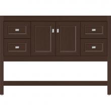 Strasser Woodenwork 55.153 - 48 X 21 X 34.5 Alki Spa Vanity Ogee Miter Choc Oak Sb