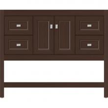 Strasser Woodenwork 55.156 - 42 X 18.5 X 34.5 Alki Spa Vanity Ogee Miter Choc Oak Sb