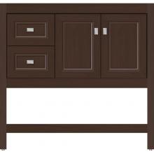 Strasser Woodenwork 55.160 - 36 X 18.5 X 34.5 Alki Spa Vanity Ogee Miter Choc Oak Lh