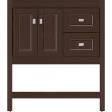 Strasser Woodenwork 55.161 - 30 X 21 X 34.5 Alki Spa Vanity Ogee Miter Choc Oak Rh