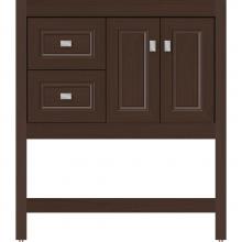 Strasser Woodenwork 55.164 - 30 X 18.5 X 34.5 Alki Spa Vanity Ogee Miter Choc Oak Lh