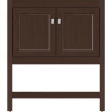 Strasser Woodenwork 55.168 - 30 X 18.5 X 34.5 Alki Spa Vanity Ogee Miter Choc Oak Std