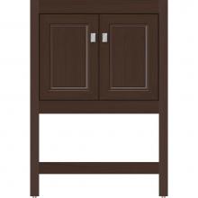 Strasser Woodenwork 55.166 - 24 X 18.5 X 34.5 Alki Spa Vanity Ogee Miter Choc Oak Std