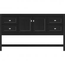 Strasser Woodenwork 55.177 - 60 X 21 X 34.5 Alki Spa Vanity Ogee Miter Midnight Oak Sb