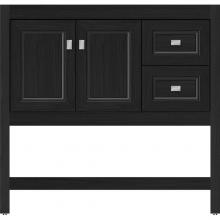 Strasser Woodenwork 55.184 - 36 X 18.5 X 34.5 Alki Spa Vanity Ogee Miter Midnight Oak Rh