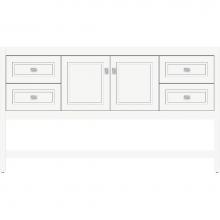 Strasser Woodenwork 54.898 - 60 X 18.5 X 34.5 Alki Spa Vanity Ogee Miter Sat White Sb