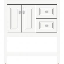 Strasser Woodenwork 54.919 - 30 X 21 X 34.5 Alki Spa Vanity Ogee Miter Sat White Rh