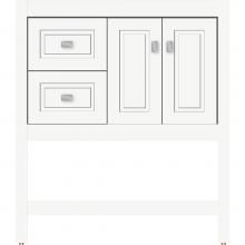Strasser Woodenwork 54.924 - 30 X 18.5 X 34.5 Alki Spa Vanity Ogee Miter Sat White Lh