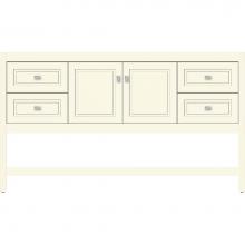Strasser Woodenwork 54.956 - 60 X 18.5 X 34.5 Alki Spa Vanity Ogee Miter Sat Biscuit Sb