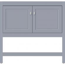 Strasser Woodenwork 55.224 - 36 X 18.5 X 34.5 Alki Spa Vanity Ogee Miter Sat Silver Std