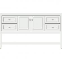 Strasser Woodenwork 55.229 - 60 X 21 X 34.5 Alki Spa Vanity Ogee Miter Powder Grey Sb
