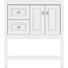 Strasser Woodenwork 55.242 - 30 X 18.5 X 34.5 Alki Spa Vanity Ogee Miter Powder Grey Lh