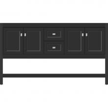 Strasser Woodenwork 54.990 - 60 X 18.5 X 34.5 Alki Spa Vanity Ogee Miter Sat Black Db