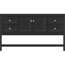 Strasser Woodenwork 54.988 - 60 X 18.5 X 34.5 Alki Spa Vanity Ogee Miter Sat Black Sb