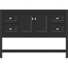 Strasser Woodenwork 54.991 - 48 X 21 X 34.5 Alki Spa Vanity Ogee Miter Sat Black Sb