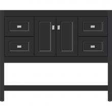 Strasser Woodenwork 54.993 - 42 X 21 X 34.5 Alki Spa Vanity Ogee Miter Sat Black Sb