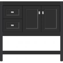 Strasser Woodenwork 54.996 - 36 X 21 X 34.5 Alki Spa Vanity Ogee Miter Sat Black Lh