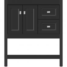 Strasser Woodenwork 54.999 - 30 X 21 X 34.5 Alki Spa Vanity Ogee Miter Sat Black Rh
