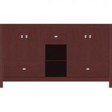 Strasser Woodenwork 50.352 - 60 X 21 X 34.5 Alki Cafe Vanity Slab Dk Cherry Db