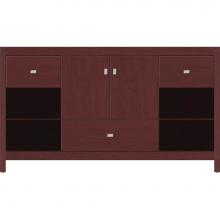 Strasser Woodenwork 50.362 - 60 X 21 X 34.5 Alki Cafe Vanity Slab Dk Cherry Sb