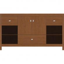 Strasser Woodenwork 50.368 - 60 X 18.5 X 34.5 Alki Cafe Vanity Slab Cinn Cherry Sb