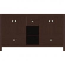 Strasser Woodenwork 50.354 - 60 X 21 X 34.5 Alki Cafe Vanity Slab Choc Cherry Db