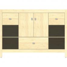 Strasser Woodenwork 50.448 - 48 X 21 X 34.5 Alki Cafe Vanity Slab Nat Maple Sb