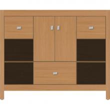 Strasser Woodenwork 50.704 - 42 X 18.5 X 34.5 Alki Cafe Vanity Slab Nat Oak Sb