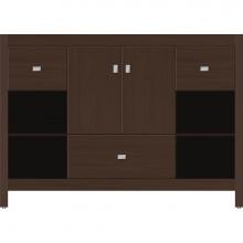 Strasser Woodenwork 55.440 - 48 X 18.5 X 34.5 Alki Cafe Vanity Slab Choc Oak Sb