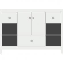 Strasser Woodenwork 55.530 - 48 X 18.5 X 34.5 Alki Cafe Vanity Slab Powder Grey Sb