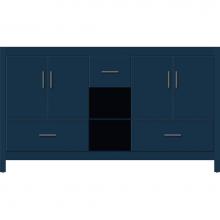 Strasser Woodenwork 58-241 - 60 X 21 X 34.5 Alki Cafe Vanity Slab Lapis Night Db