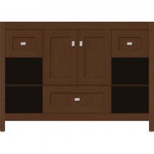 Strasser Woodenwork 55.395 - 48 X 21 X 34.5 Alki Cafe Vanity Shaker Pecan Cherry Sb