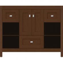 Strasser Woodenwork 55.397 - 42 X 21 X 34.5 Alki Cafe Vanity Shaker Pecan Cherry Sb