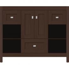 Strasser Woodenwork 55.428 - 42 X 18.5 X 34.5 Alki Cafe Vanity Shaker Choc Oak Sb