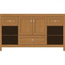 Strasser Woodenwork 55.328 - 60 X 18.5 X 34.5 Alki Cafe Vanity Deco Miter Nat Cherry Sb