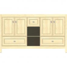 Strasser Woodenwork 55.322 - 60 X 18.5 X 34.5 Alki Cafe Vanity Deco Miter Nat Maple Db