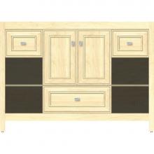 Strasser Woodenwork 55.302 - 48 X 18.5 X 34.5 Alki Cafe Vanity Deco Miter Nat Maple Sb