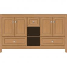 Strasser Woodenwork 55.367 - 60 X 18.5 X 34.5 Alki Cafe Vanity Deco Miter Nat Oak Db