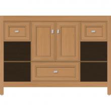 Strasser Woodenwork 55.363 - 48 X 21 X 34.5 Alki Cafe Vanity Deco Miter Nat Oak Sb