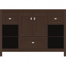 Strasser Woodenwork 55.446 - 48 X 18.5 X 34.5 Alki Cafe Vanity Deco Miter Choc Oak Sb