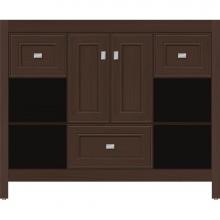 Strasser Woodenwork 55.447 - 42 X 21 X 34.5 Alki Cafe Vanity Deco Miter Choc Oak Sb