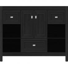 Strasser Woodenwork 55.477 - 42 X 21 X 34.5 Alki Cafe Vanity Deco Miter Midnight Oak Sb