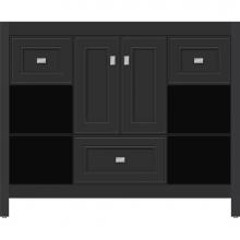 Strasser Woodenwork 55.357 - 42 X 21 X 34.5 Alki Cafe Vanity Deco Miter Sat Black Sb