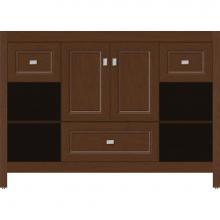 Strasser Woodenwork 55.648 - 48 X 18.5 X 34.5 Alki Cafe Vanity Ogee Miter Pecan Cherry Sb